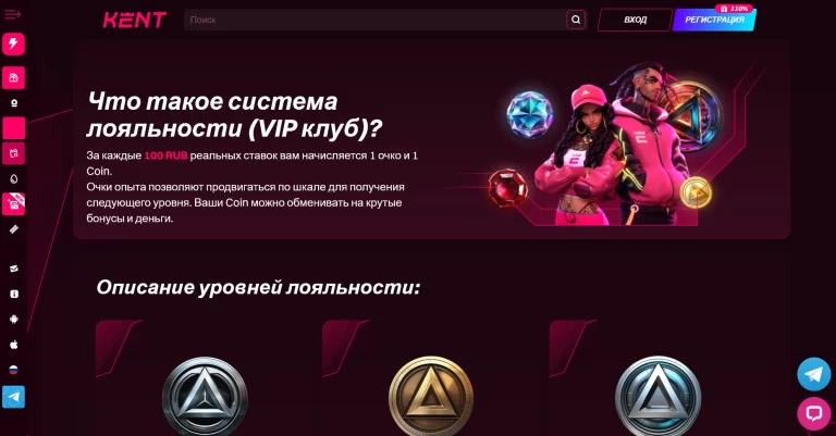 Система лояльности на сайте Kent
